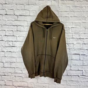 Vintage y2k Nike brown hoodie